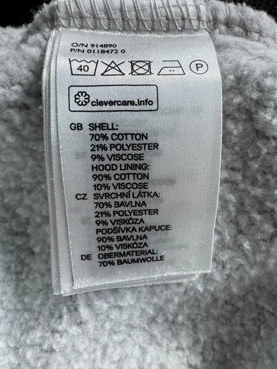 H&M Gray Ribbed Hooded Vest - Picture 4 of 4